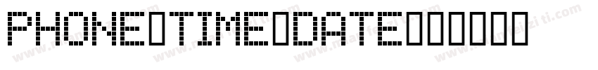 Phone Time Date字体转换